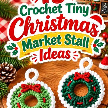 19 Crochet Tiny Christmas Market Stall Ideas