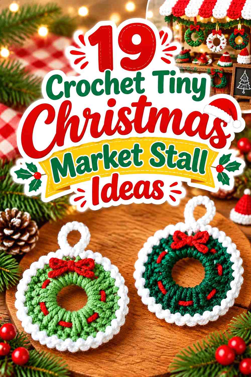 19 Crochet Tiny Christmas Market Stall Ideas