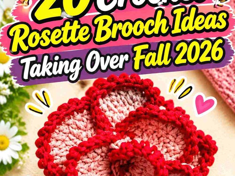 20 Crochet Rosette Brooch Ideas Taking Over Fall 2026