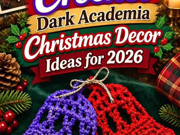 21 Crochet Dark Academia Christmas Decor Ideas for 2026