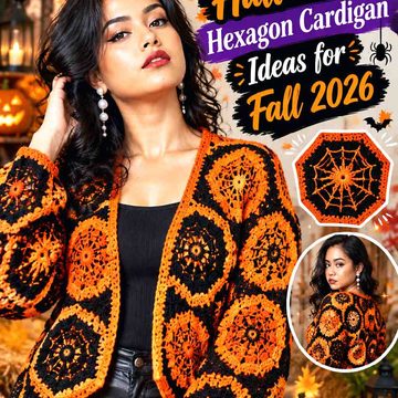 25 Crochet Halloween Hexagon Cardigan Ideas for Fall 2026