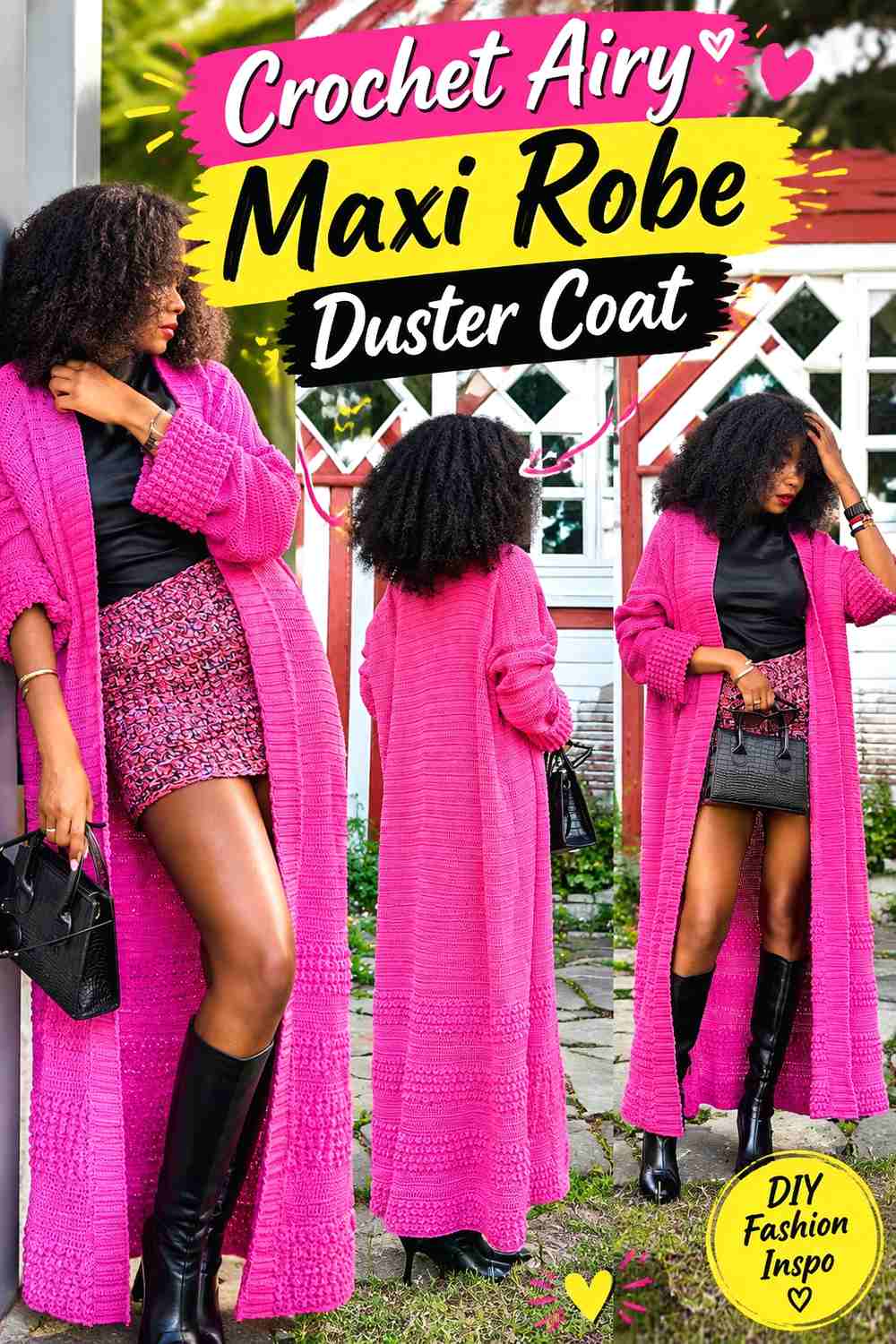 3. Crochet Airy Maxi Robe Duster Coat