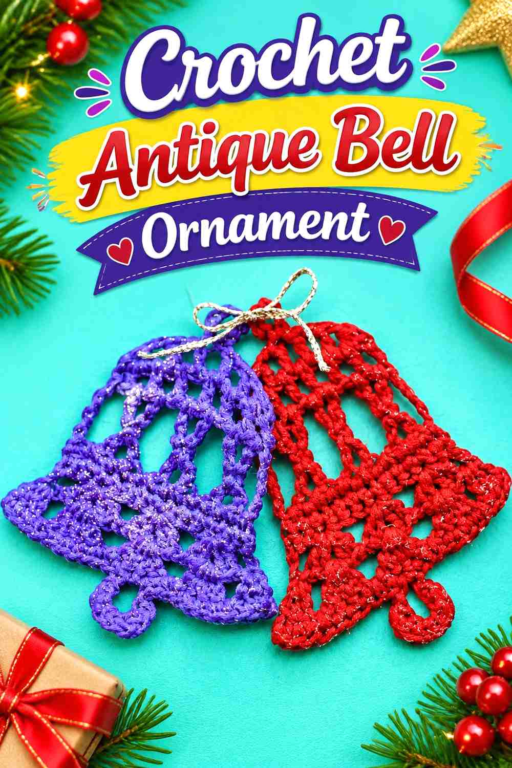 1. Crochet Antique Bell Ornament