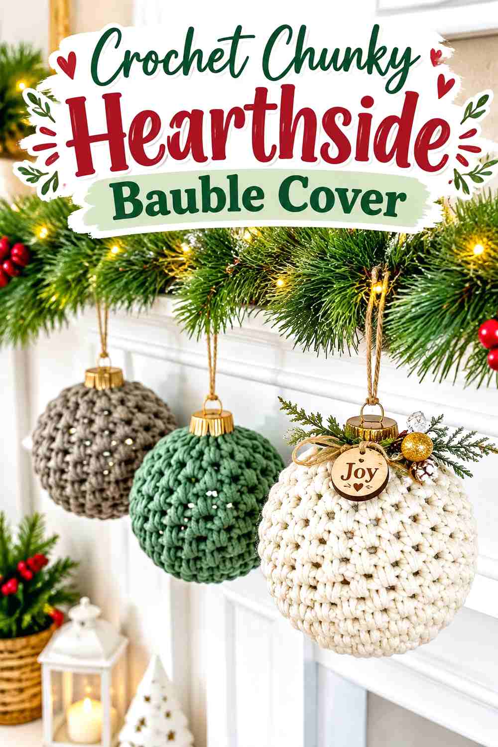11. Crochet Chunky Hearthside Bauble Cover