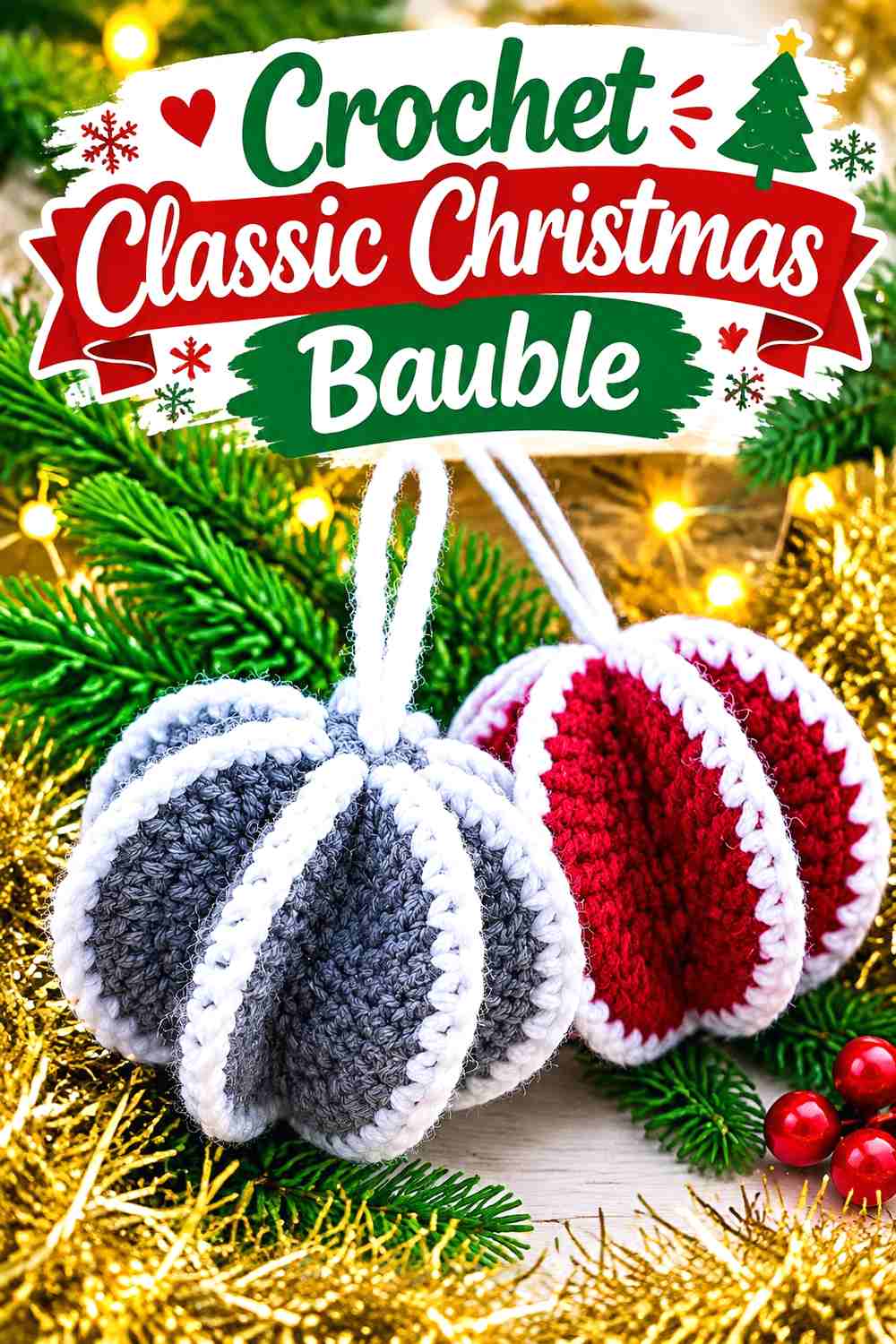 18. Crochet Classic Christmas Bauble