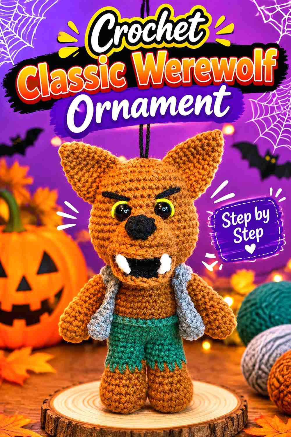 13. Crochet Classic Werewolf Ornament