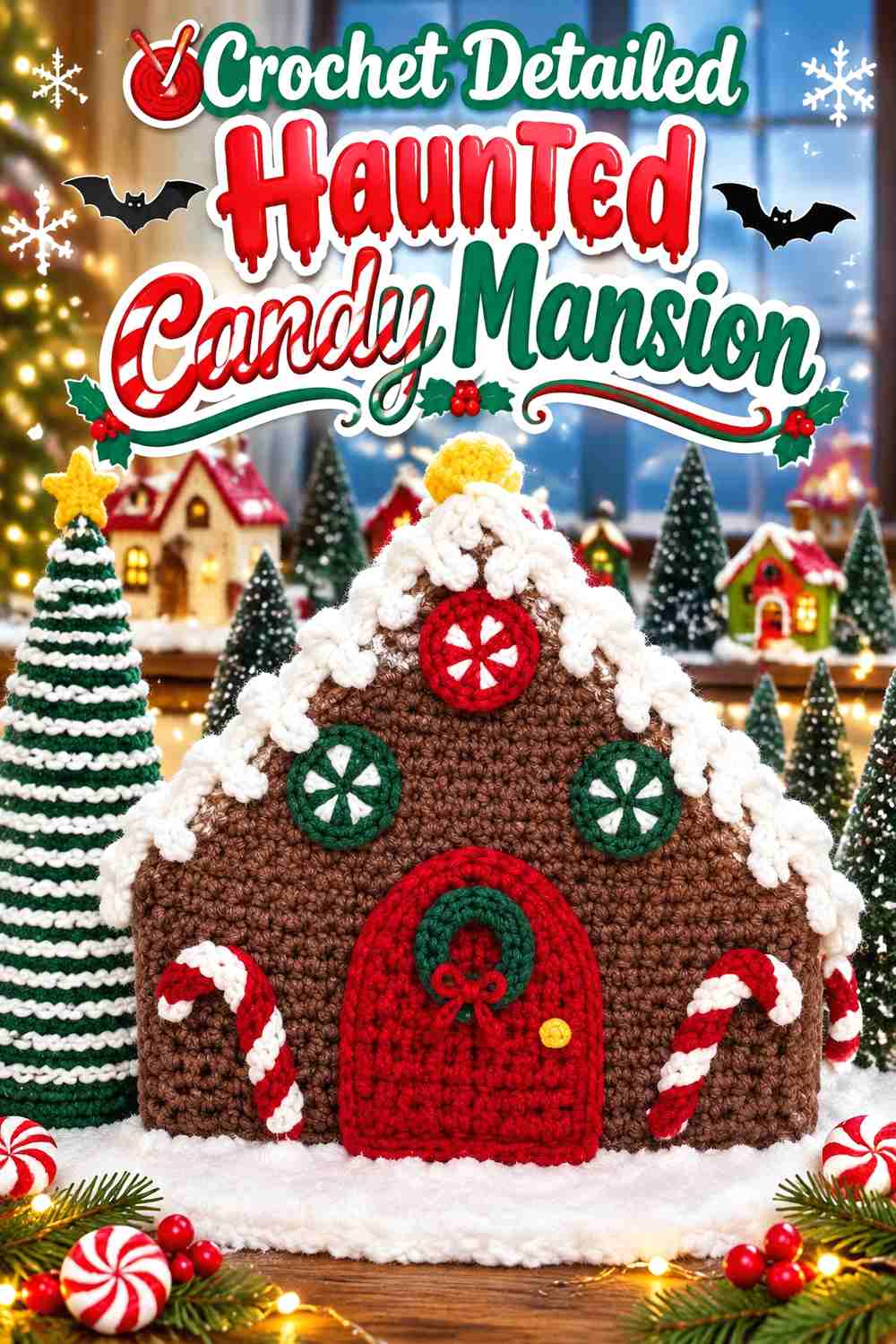 14. Crochet Detailed Haunted Candy Mansion