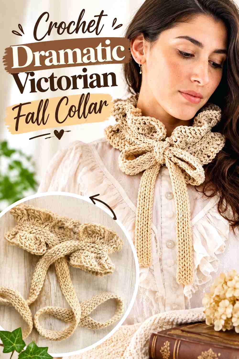 6. Crochet Dramatic Victorian Fall Collar
