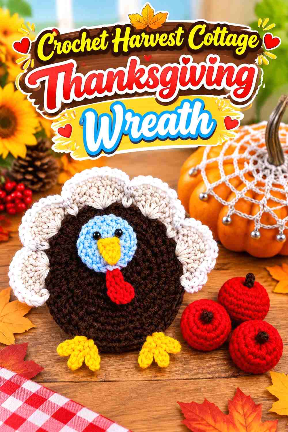 13. Crochet Harvest Cottage Thanksgiving Wreath