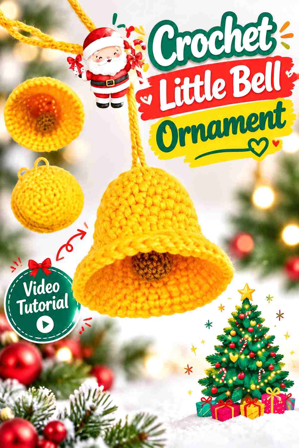 10. Crochet Little Bell Ornament