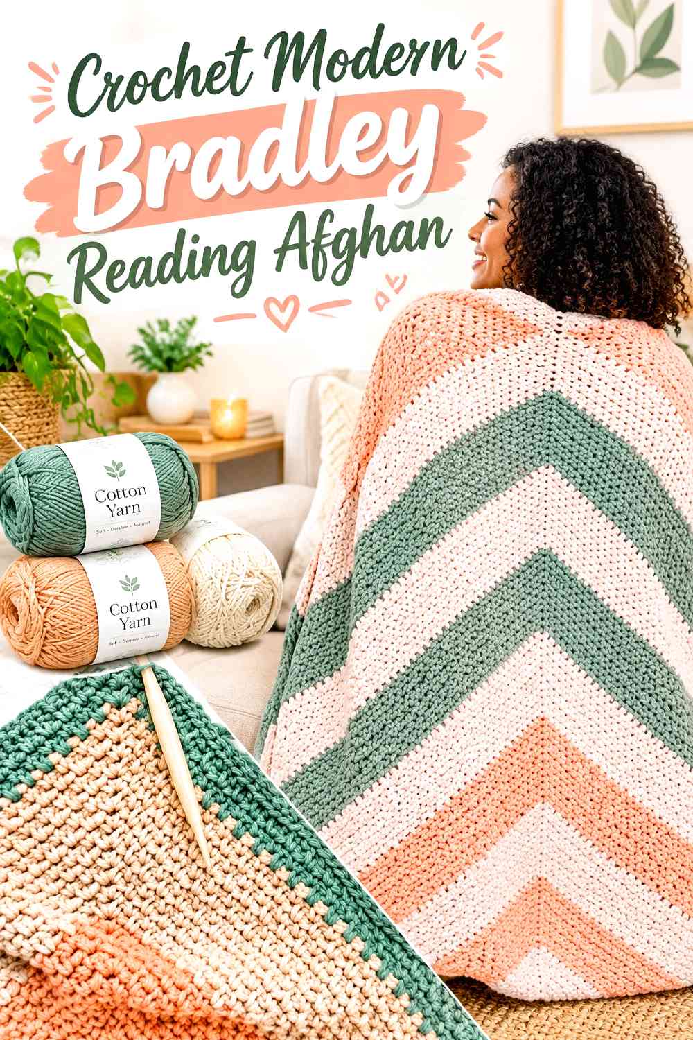 15. Crochet Modern Bradley Reading Afghan