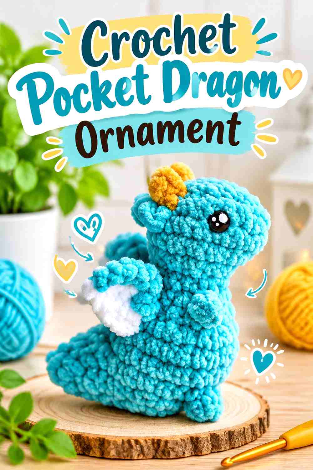 5. Crochet Pocket Dragon Ornament