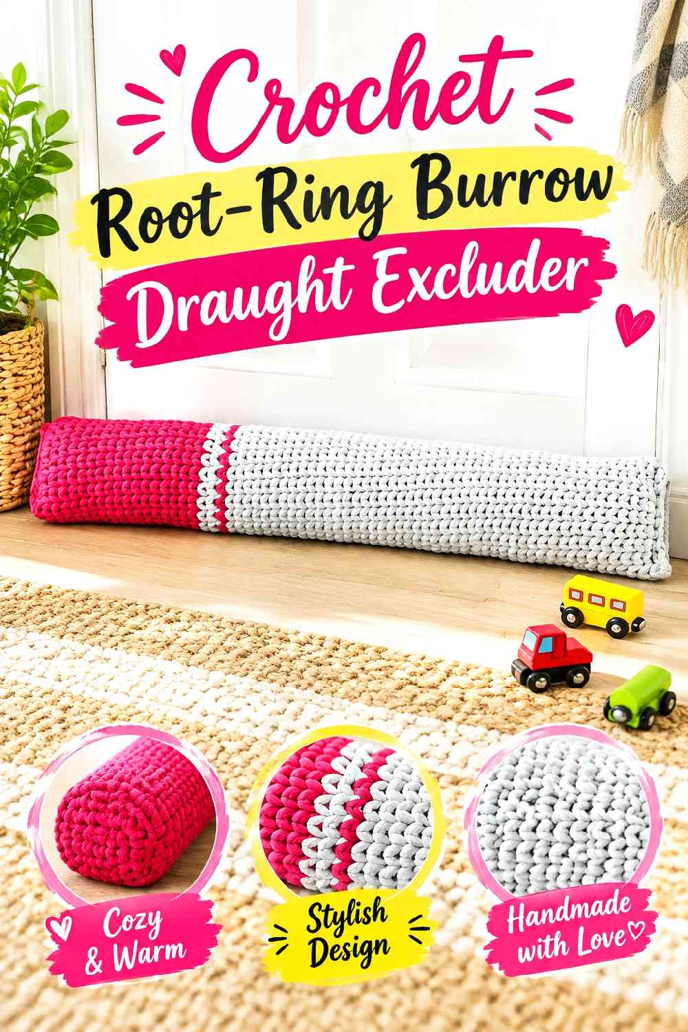 2. Crochet Root-Ring Burrow Draught Excluder