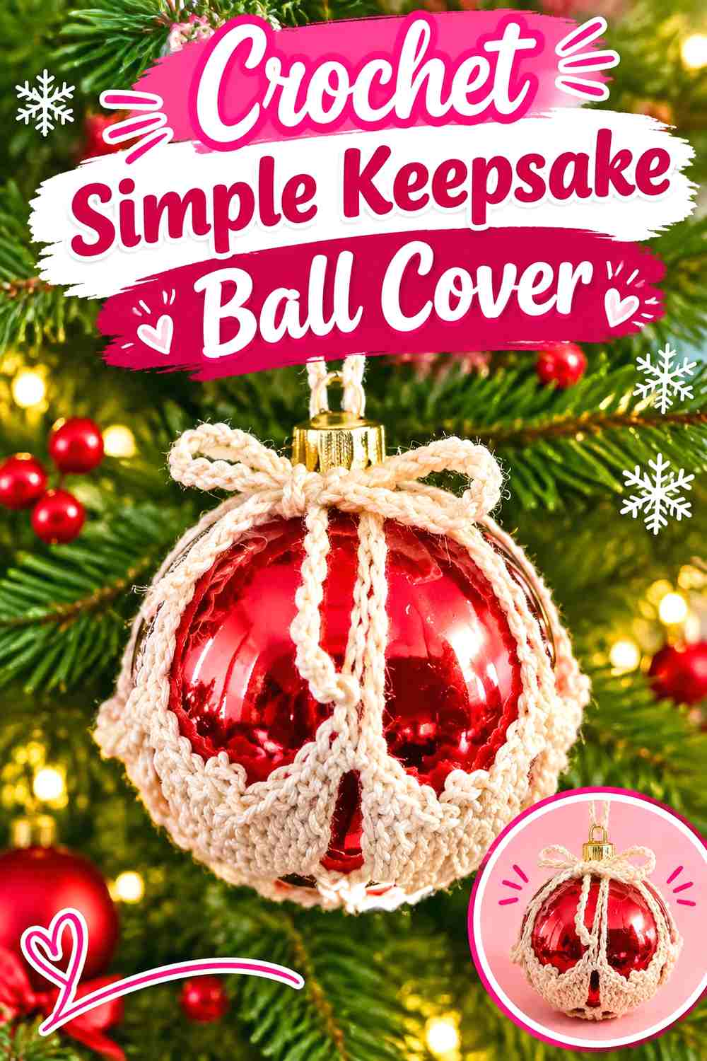 4. Crochet Simple Keepsake Ball Cover