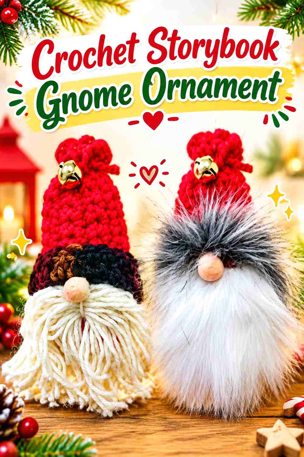 3. Crochet Storybook Gnome Ornament