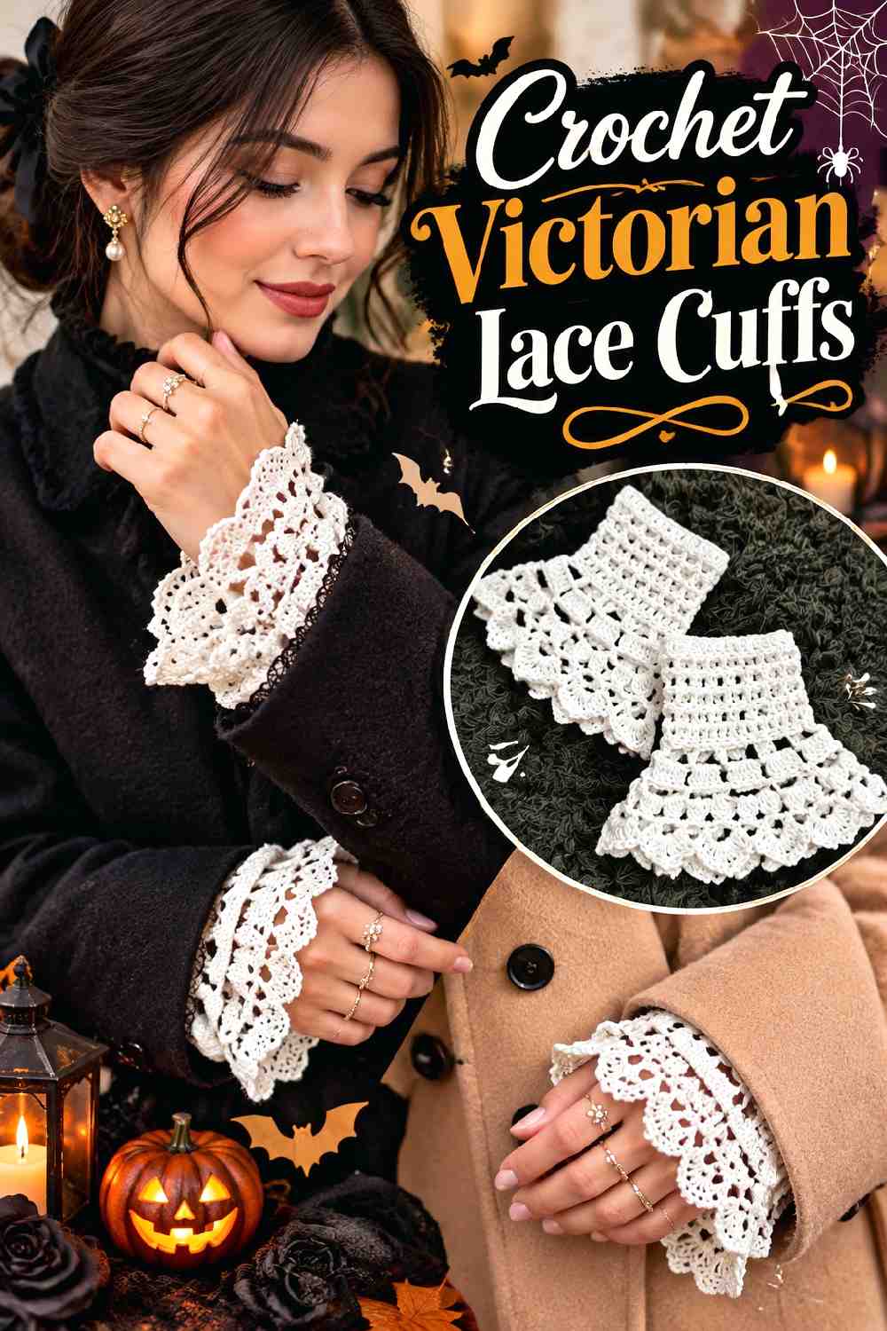 3. Crochet Victorian Lace Cuffs