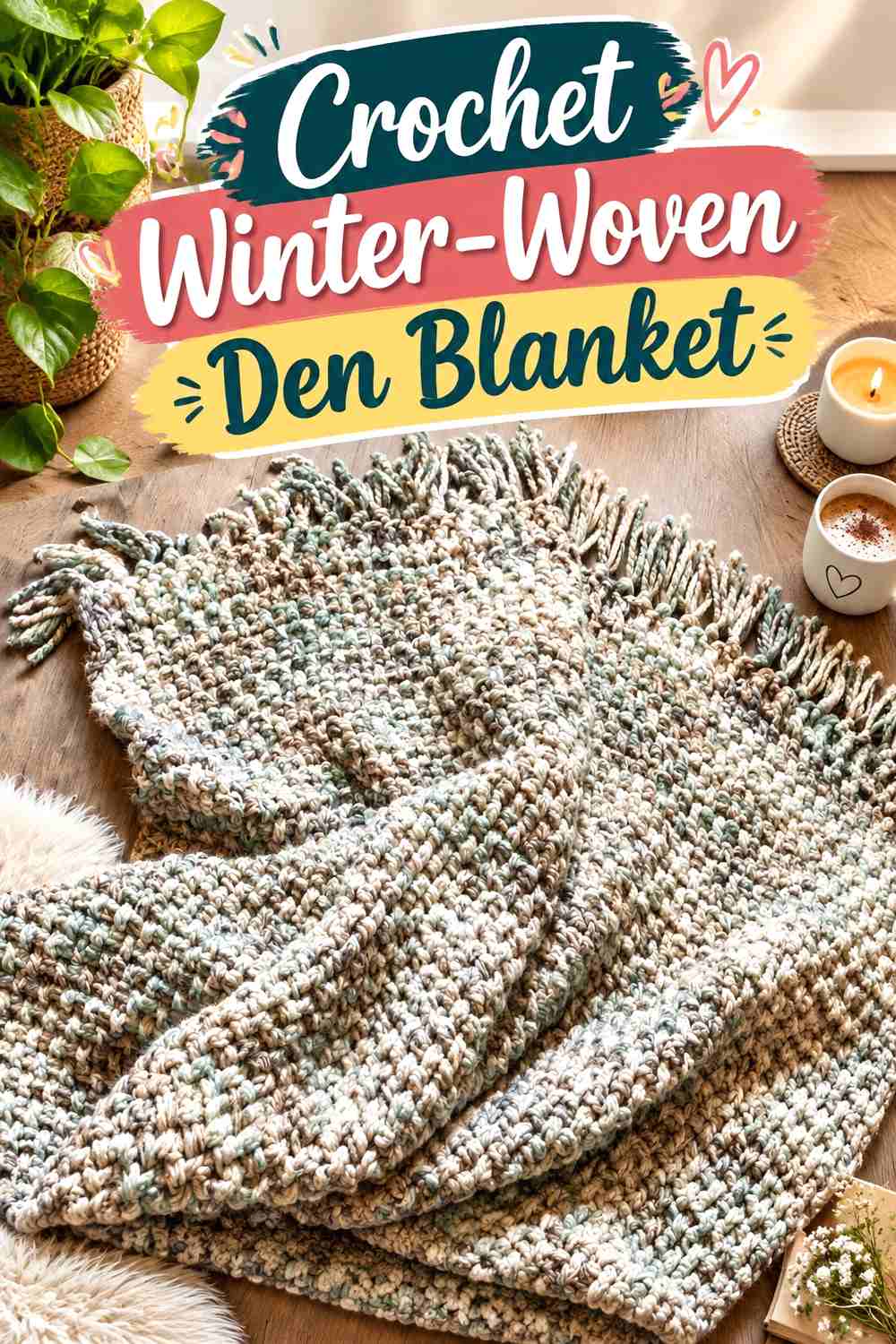 5. Crochet Winter-Woven Den Blanket
