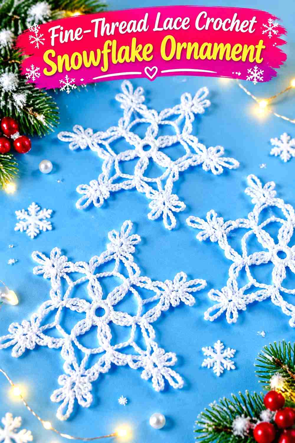 18 Crochet Snowflake Ornament Ideas for Cozy Winter Trees - Yarn Nest ...
