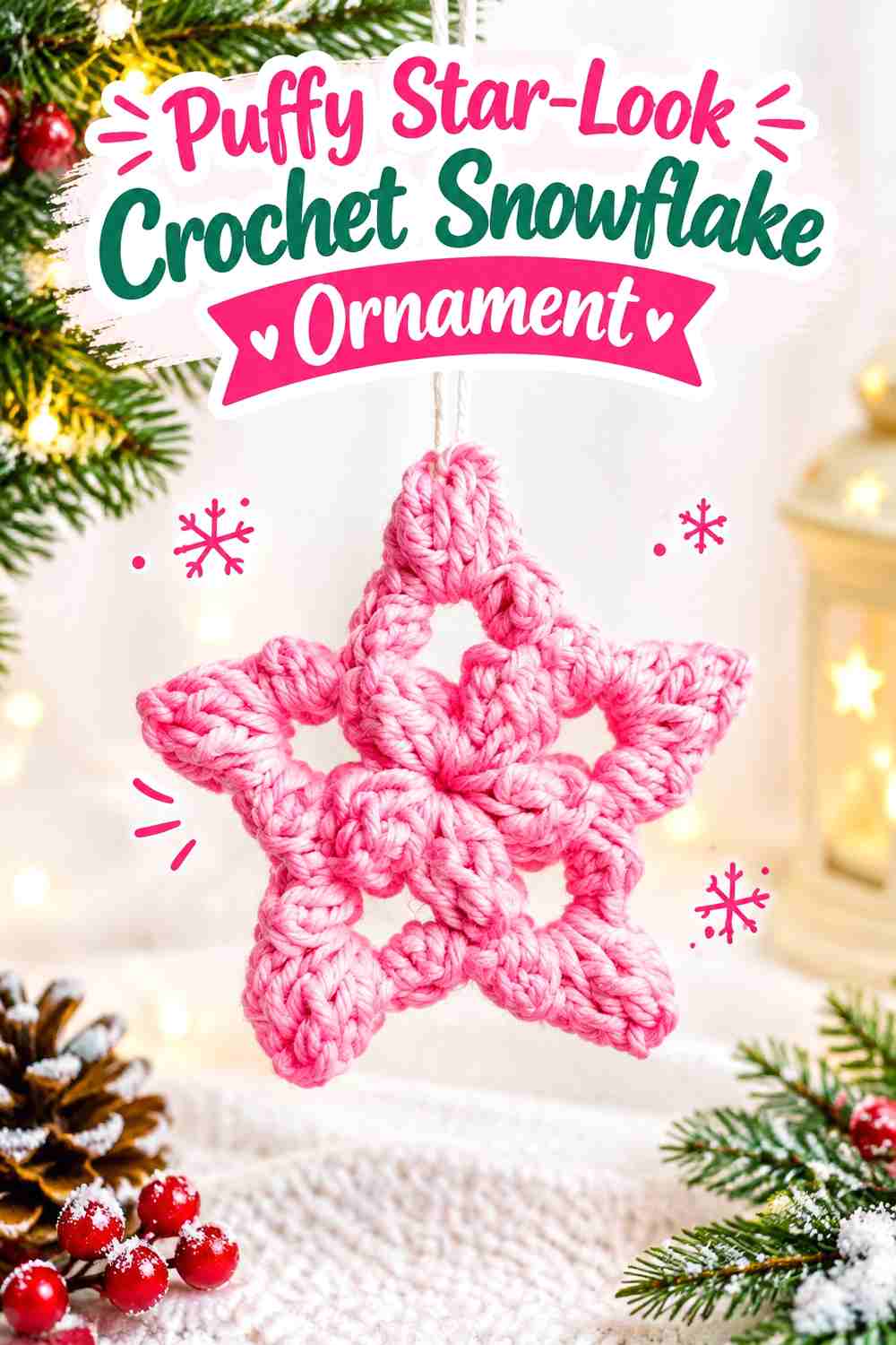 18 Crochet Snowflake Ornament Ideas for Cozy Winter Trees - Yarn Nest ...